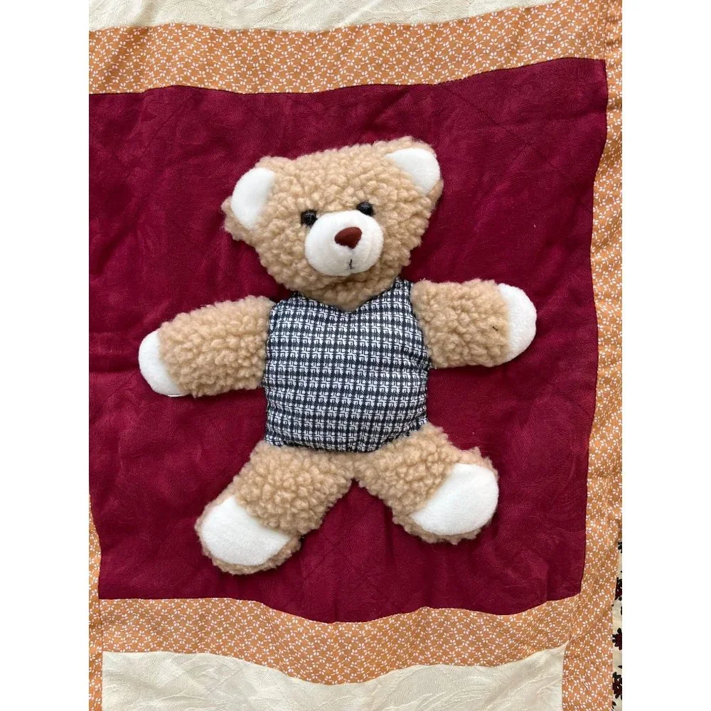 Teddy Bear Wall Art Nursery Décor 3 D Dimensional Art Quilted Hanging 48x58